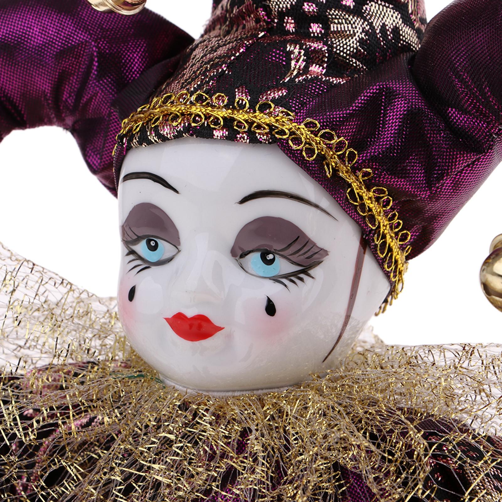 Vintage Collectible Porcelain Dolls - Muñecas de Porcelana Estilo Italiano, Payaso