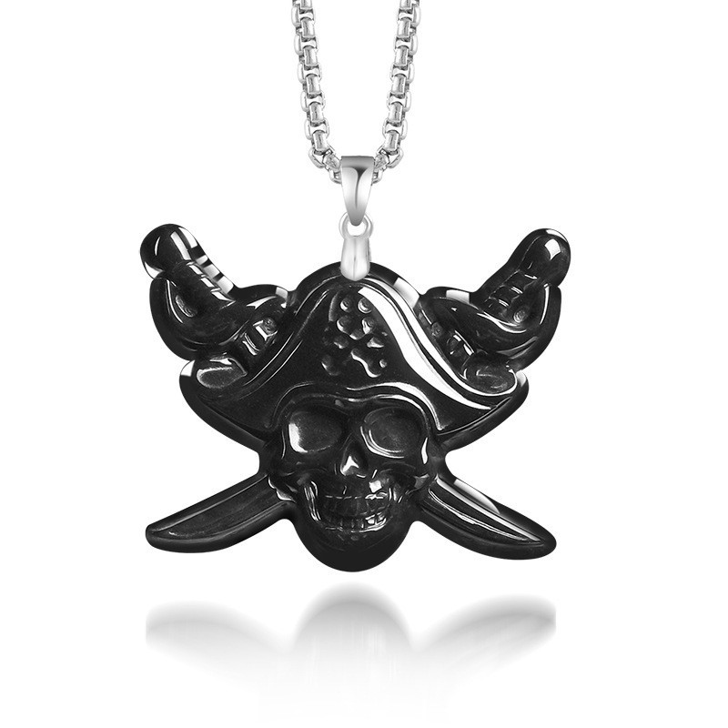 Vintage Necklace - Collar con Colgante de Calavera de