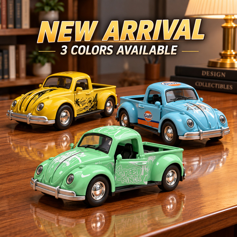 Vintage Collection - NUEVO Camioneta Estilo Escarabajo Vintage 1:36,
