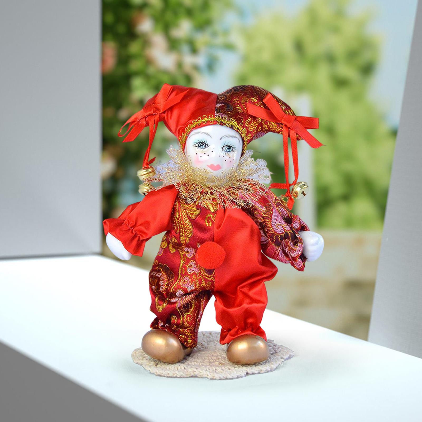 Muñeca de arlequín Vintage, mu - Vintage Collectible Porcelain Dolls reseña y precio