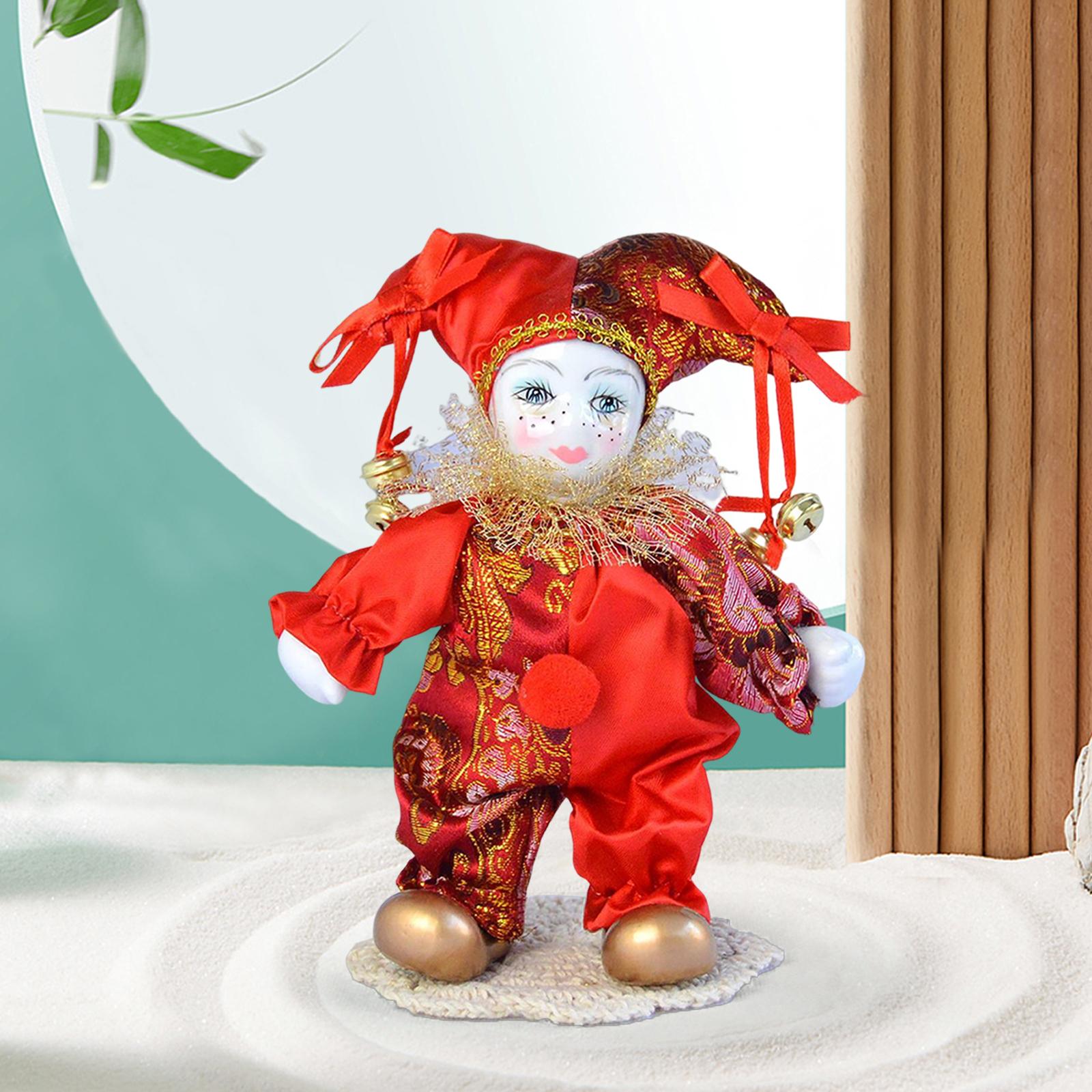 Muñeca de arlequín Vintage, mu - Vintage Collectible Porcelain Dolls reseña y precio