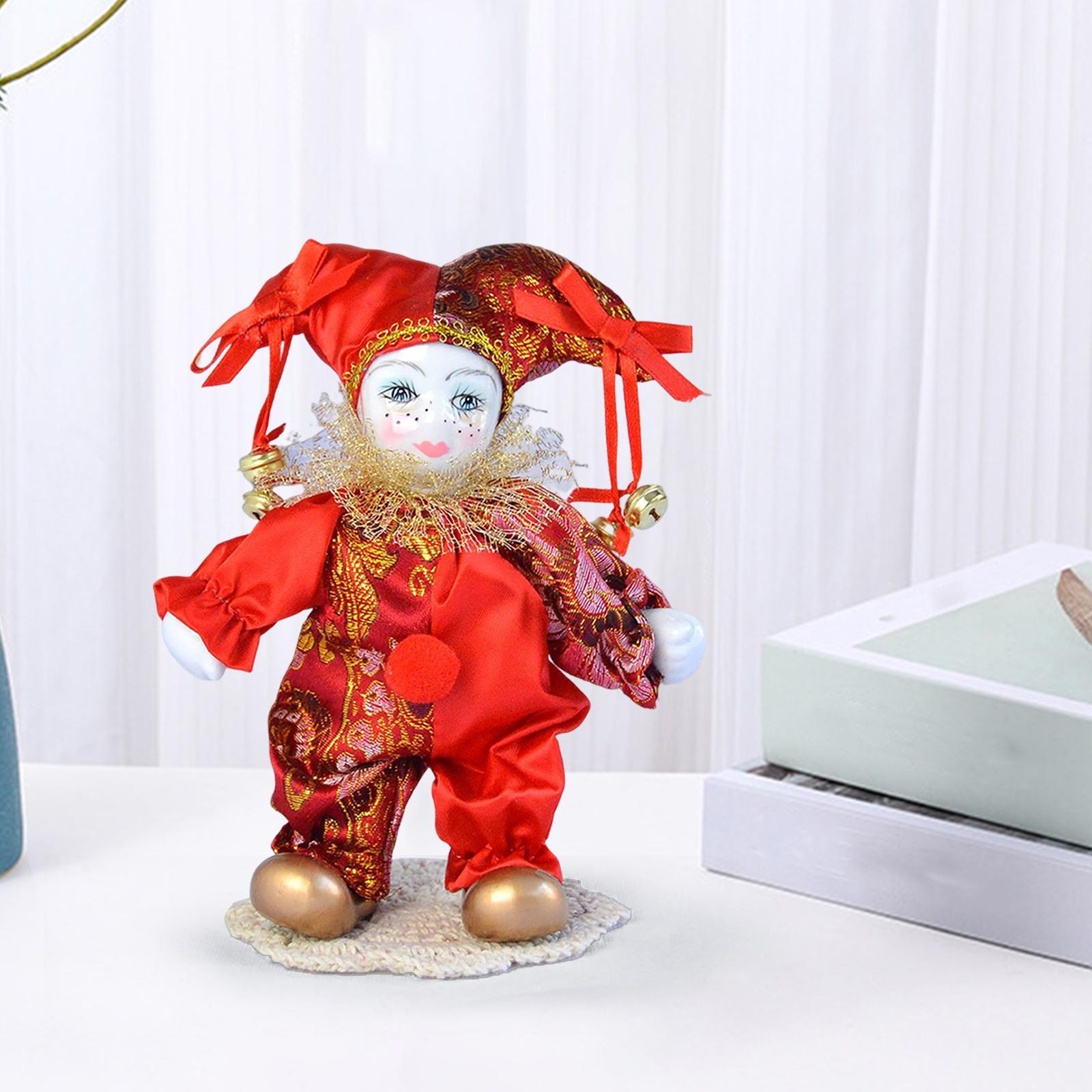Muñeca de arlequín Vintage, mu - Vintage Collectible Porcelain Dolls reseña y precio