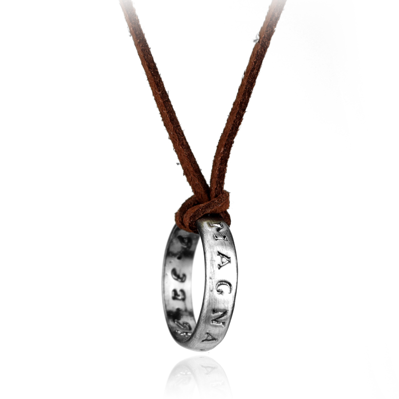 Collar de cadena de cuero con  - Vintage Items reseña y precio