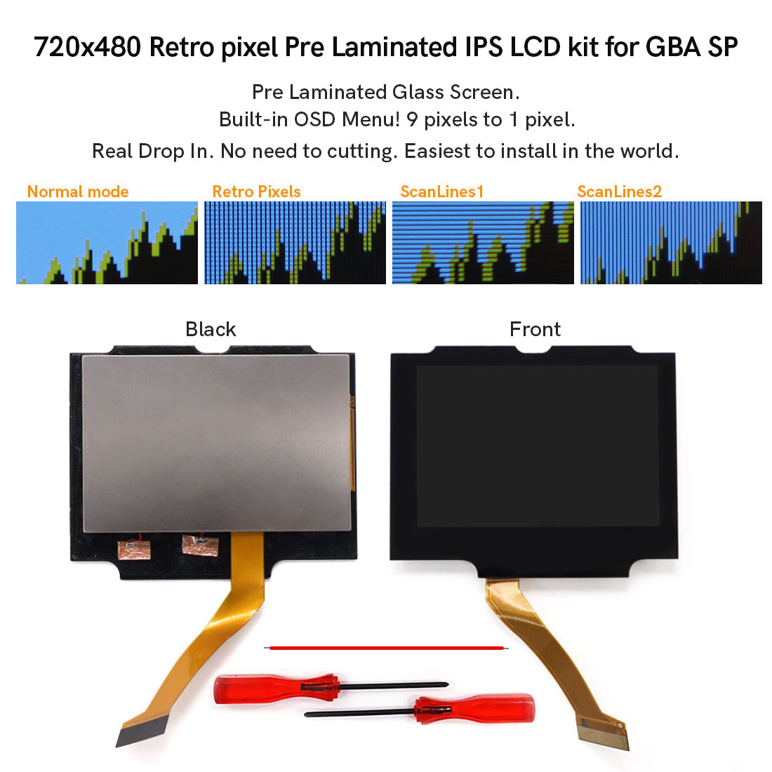 Kit de pantalla LCD IPS lamina - Vintage Game Collection reseña y precio