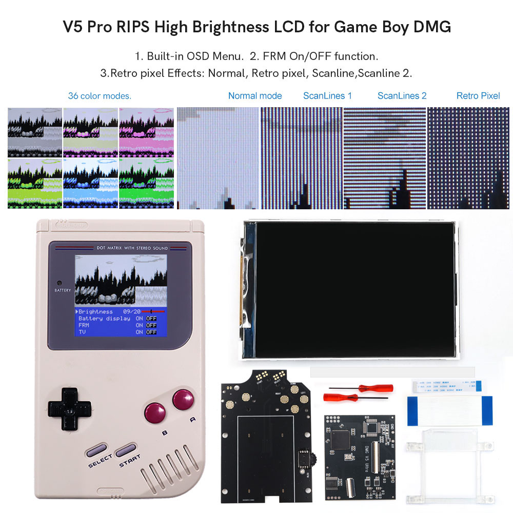 HISPEEDIDO Para GB Dmg V5 Pro, - Vintage Game Collection reseña y precio