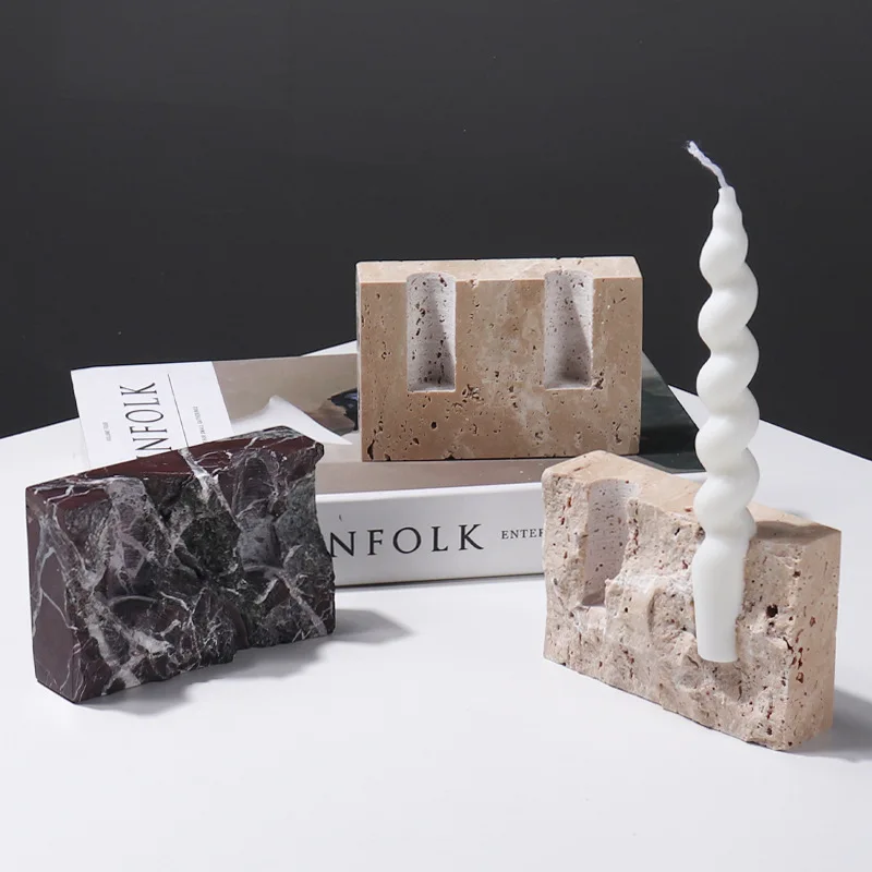 Portavelas de piedra de mármol - Vintage Collectible Marbles reseña y precio