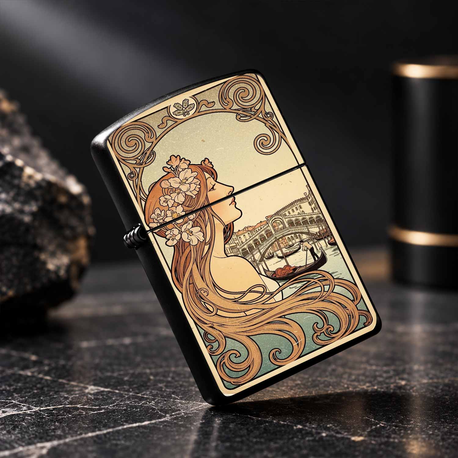 Encendedor de estilo Art Nouve - Vintage Collectible Lighters reseña y precio
